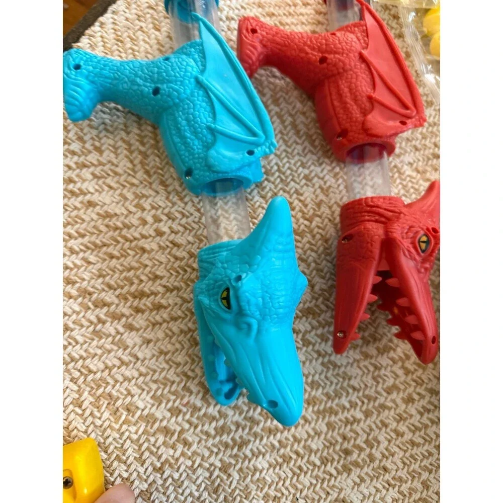 Dinosaur & Duck Ball Popper Toy Set with Foam Balls